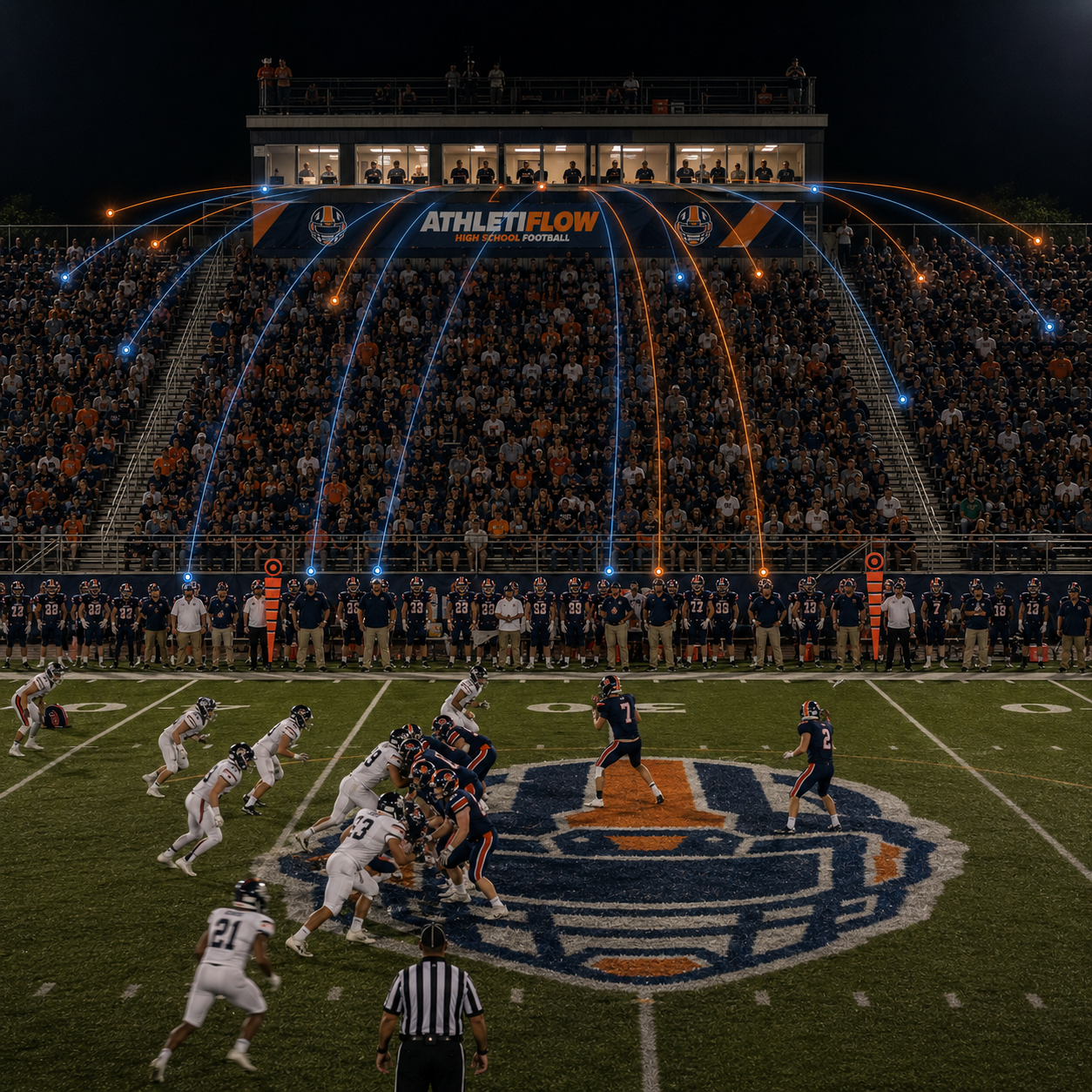 AthletiFlow Friday Nights game management dashboard