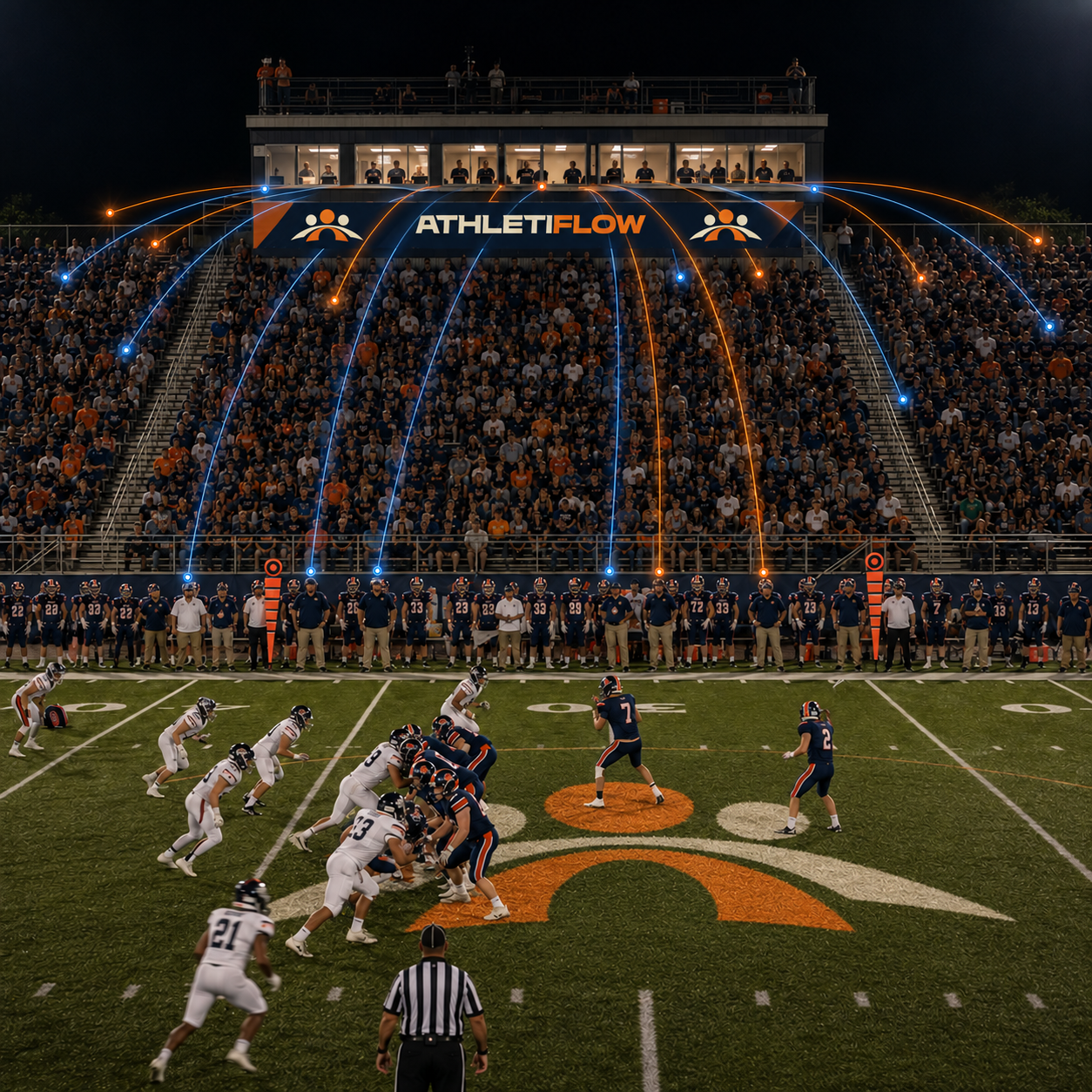 AthletiFlow Friday Nights game management dashboard