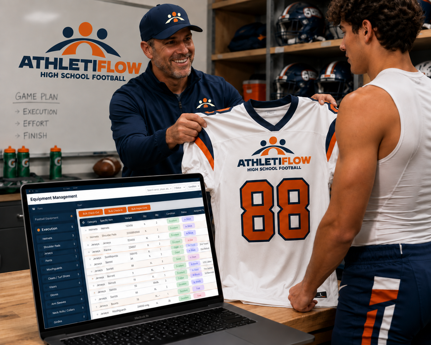 AthletiFlow football equipment