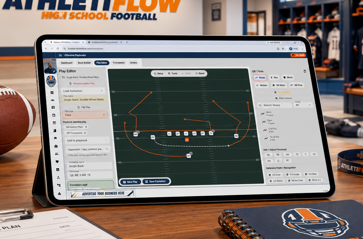 AthletiFlow football playbook